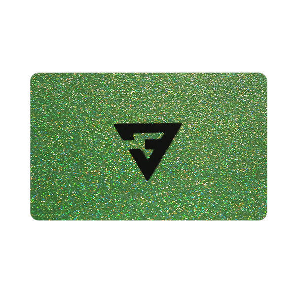 PVC炫光青葱底智能卡定造